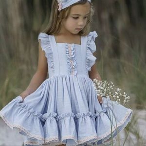 Beautiful, baby blue summer dollcake dress